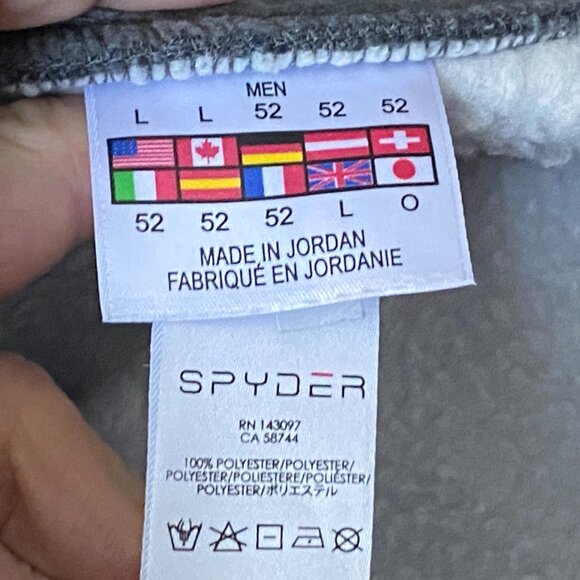 Spyder Foremost Full Zip Heavyweight Chunky Stryke Fleece Sport Sweater Jacket L - Picture 11 of 12